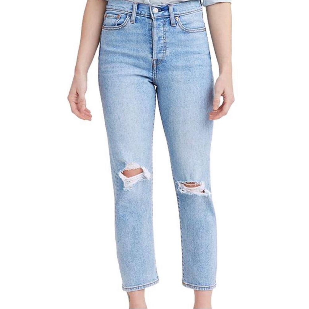 Levi women straight leg wedgie jeans size 26